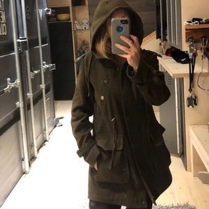 Military inspired BCBG jacket, size small